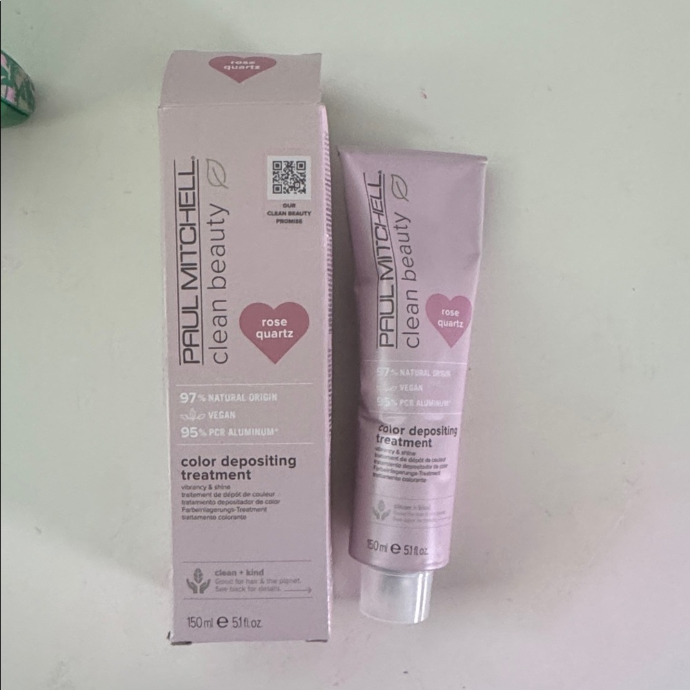 NIB Paul Mitchell Clean Beauty Color Depositing Treatment - Rose Quartz Pink - Picture 2 of 2